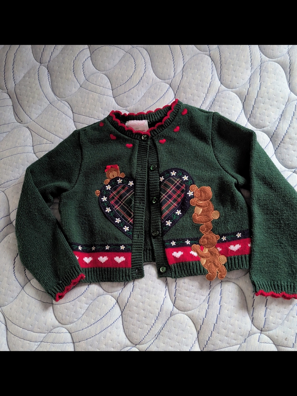 Vintage Kid's Knit Teddy Cardigan